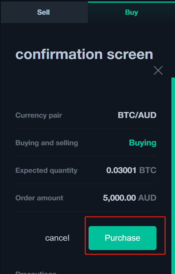 Confirmation popup on Web