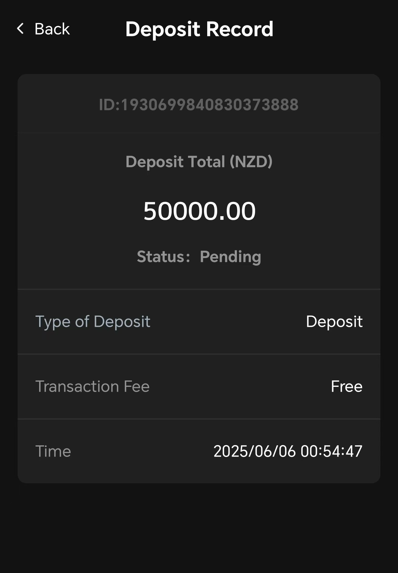 deposit records App